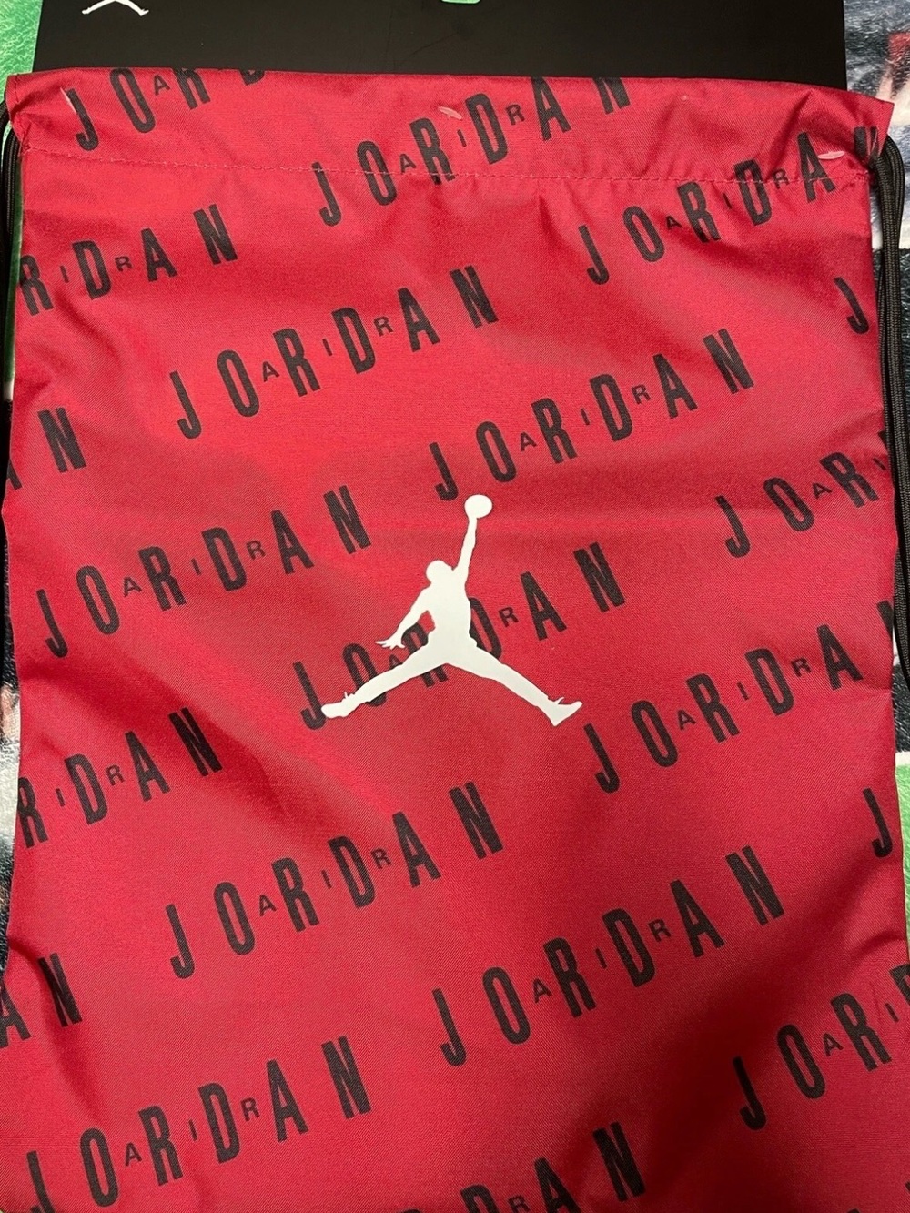 Jordan Authentic Drawstring Gym Bag With All Over Print Brand New With Tags